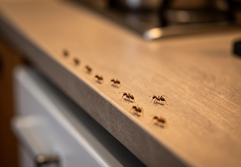 Ant Infestation in a Kitchen